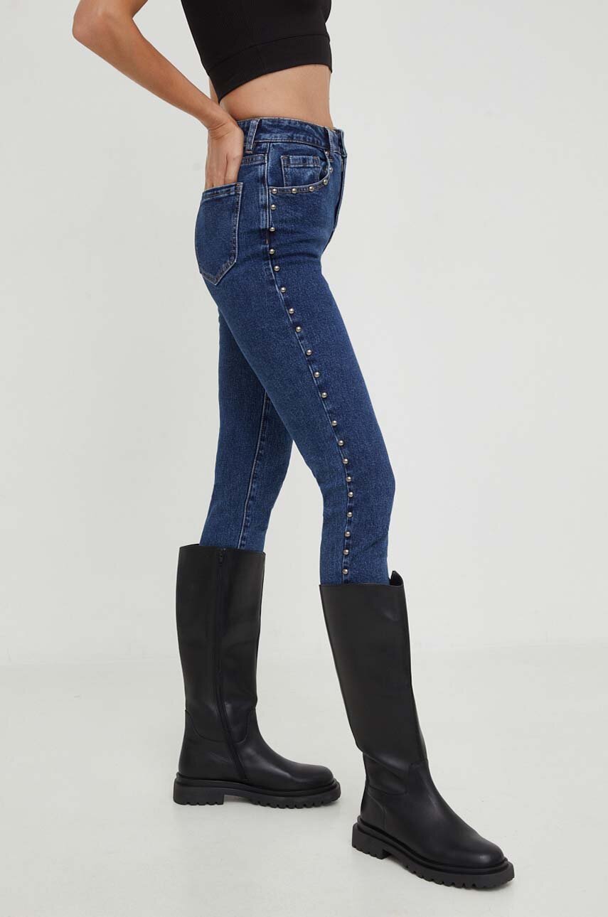 Answear Lab jeansy damskie kolor niebieski