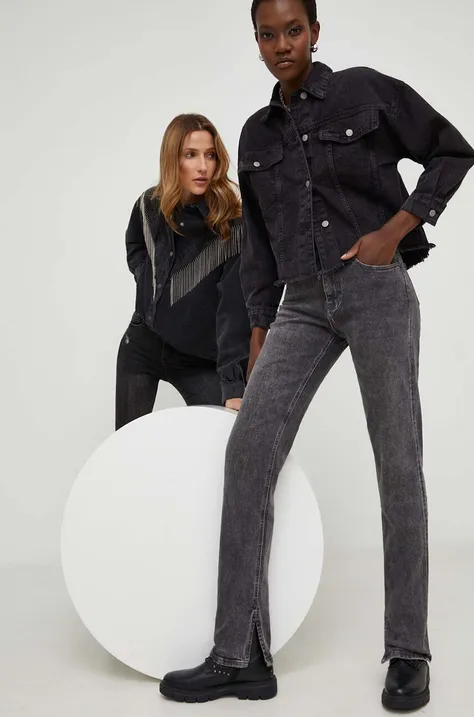 Answear Lab jeansy Premium Jeans X kolekcja limitowana NO SHAME damskie high waist