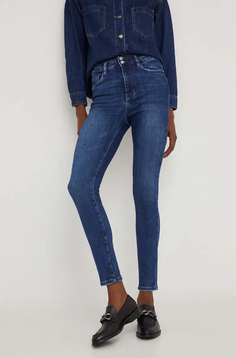 Answear Lab jeansy Premium Jeans damskie kolor niebieski