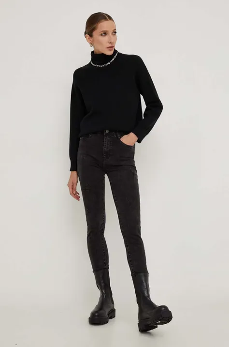 Answear Lab jeansy Push Up damskie kolor czarny