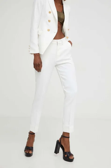 Παντελόνι Answear Lab χρώμα: άσπρο