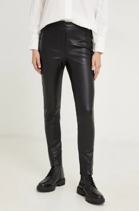 Answear Lab spodnie damskie kolor czarny dopasowane high waist