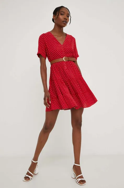 Φόρεμα Answear Lab χρώμα: κόκκινο