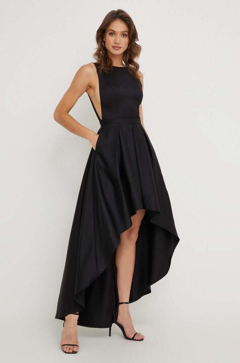Answear Lab rochie culoarea negru, mini, evazată