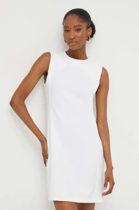 Answear Lab sukienka kolor biały mini dopasowana