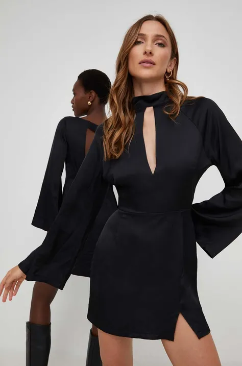 Answear Lab sukienka X kolekcja limitowana NO SHAME kolor czarny mini prosta