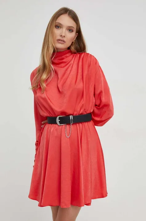 Платье Answear Lab цвет красный mini расклешённая