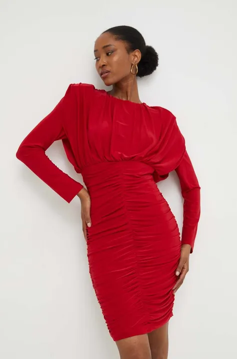 Платье Answear Lab цвет красный mini облегающая