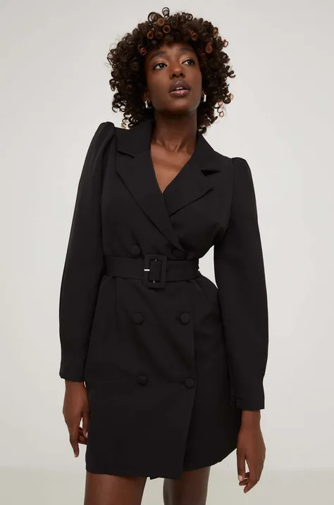 Šaty Answear Lab černá barva, mini