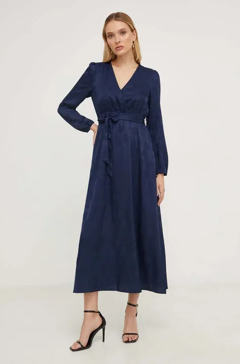 Φόρεμα Answear Lab χρώμα: ναυτικό μπλε
