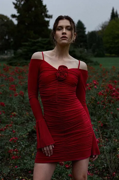 Сукня Answear Lab колір червоний mini облягаюча