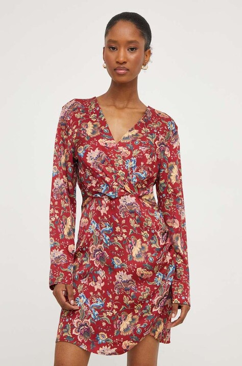 Answear Lab rochie culoarea rosu, mini, dreaptă