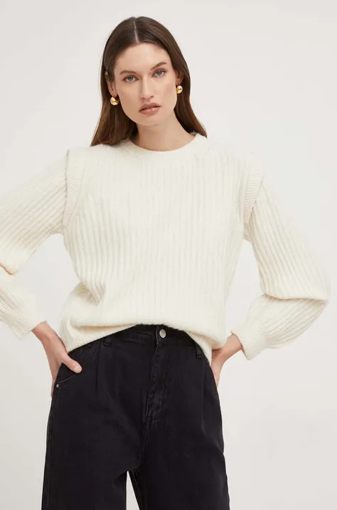 Answear Lab sweter X kolekcja limitowana NO SHAME damski kolor beżowy