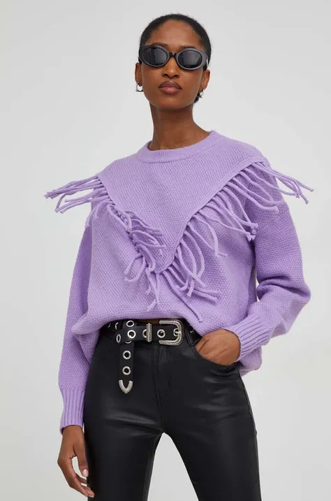 Answear Lab sweter damski kolor fioletowy