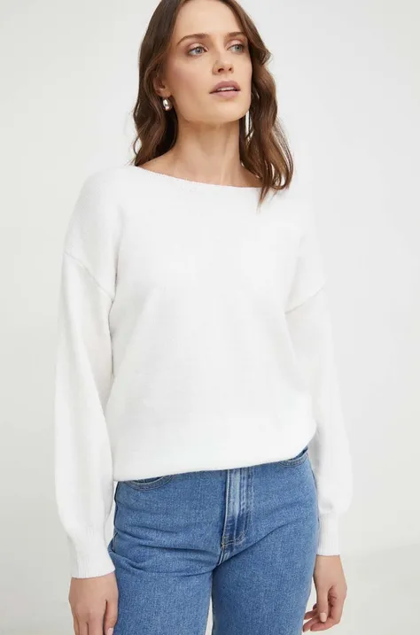 Pulover Answear Lab za žene, boja: bijela