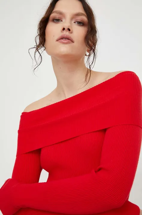 Pulover Answear Lab za žene, boja: crvena