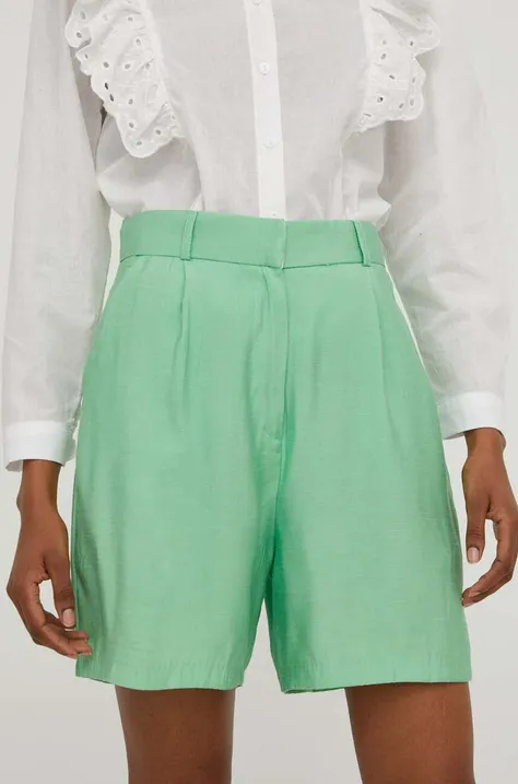 Kratke hlače Answear Lab ženski, zelena barva