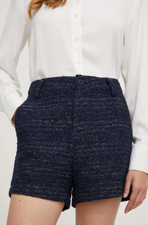 Kratke hlače Answear Lab ženski, mornarsko modra barva
