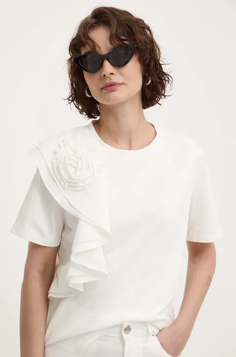 Блузка Answear Lab жіноча колір білий з аплікацією