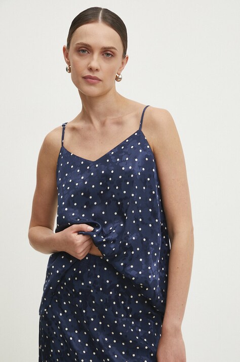 Answear Lab bluza femei, culoarea albastru marin, modelator
