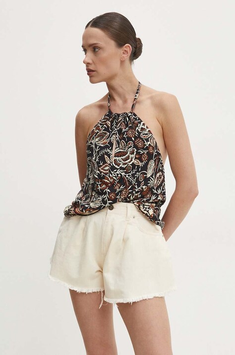 Answear Lab bluza femei, culoarea negru, modelator