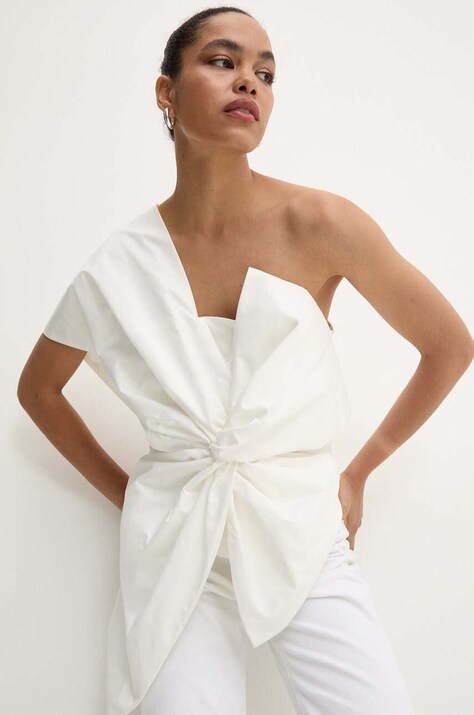 Answear Lab bluza femei, culoarea alb, neted