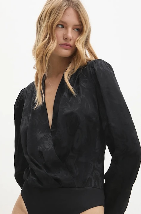 Боди Answear.LAB женские цвет чёрный узор