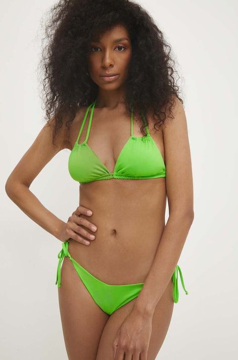 Bikini top Answear Lab χρώμα: πράσινο