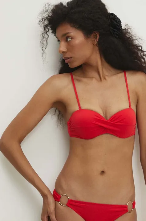 Bikini top Answear Lab χρώμα: κόκκινο