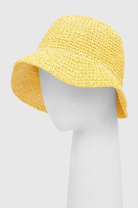 Answear Lab kapelusz kolor żółty