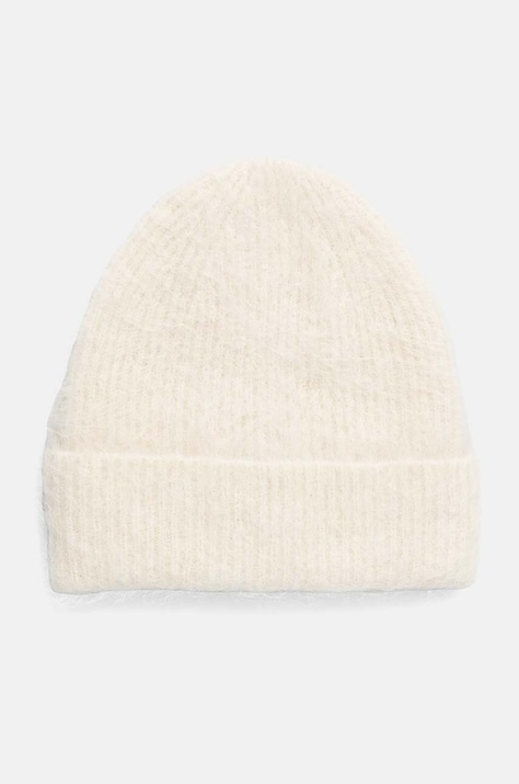 Кашемировая шапка Answear.LAB цвет белый шерсть