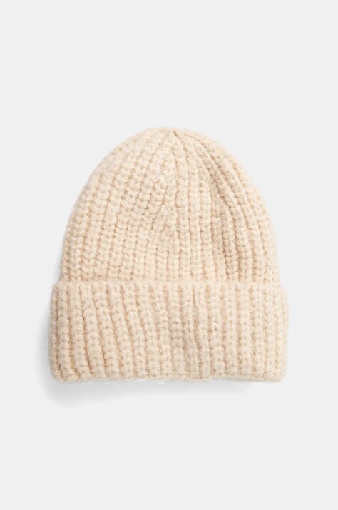 Kapa Answear.LAB boja: bež, od debelog pletiva