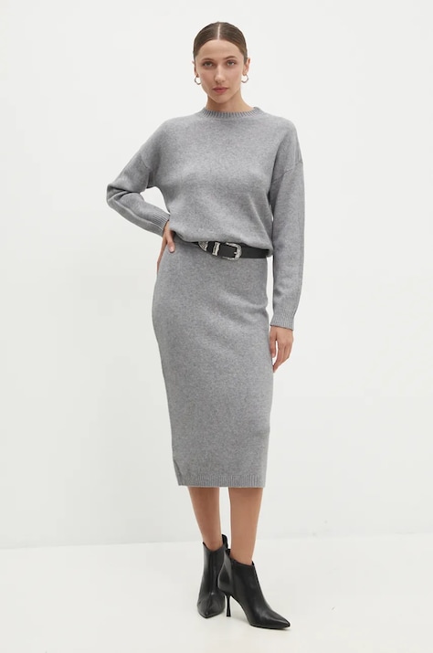Свитер и юбка Answear.LAB цвет серый