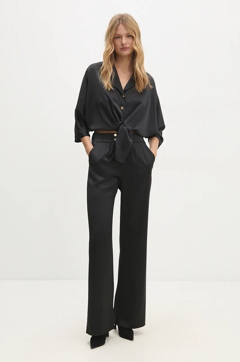 Answear Lab compleu femei, culoarea negru