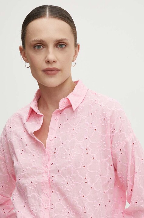 Answear Lab camicia in cotone donna colore rosa