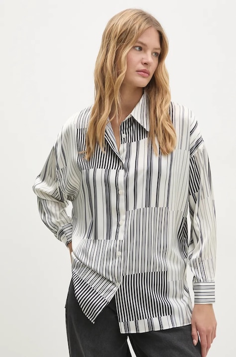 Answear Lab camicia donna colore bianco