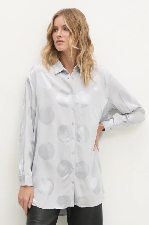 Answear Lab camicia donna colore grigio