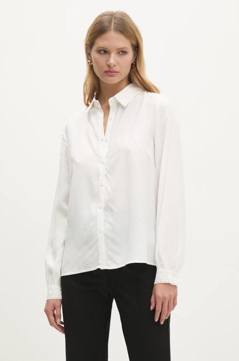 Answear Lab camicia donna colore bianco