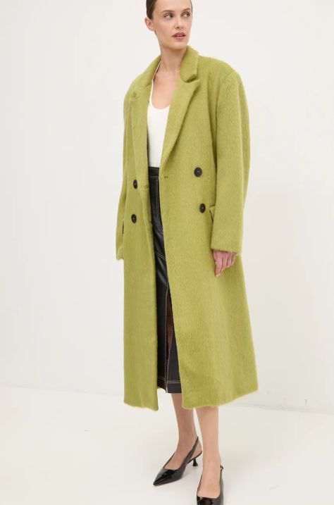 Answear Lab cappotto donna colore verde