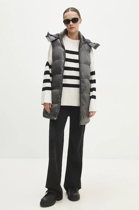 Αμάνικο μπουφάν Answear.LAB χρώμα: γκρι