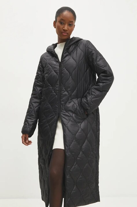 Bunda Answear.LAB dámská, černá barva, zimní