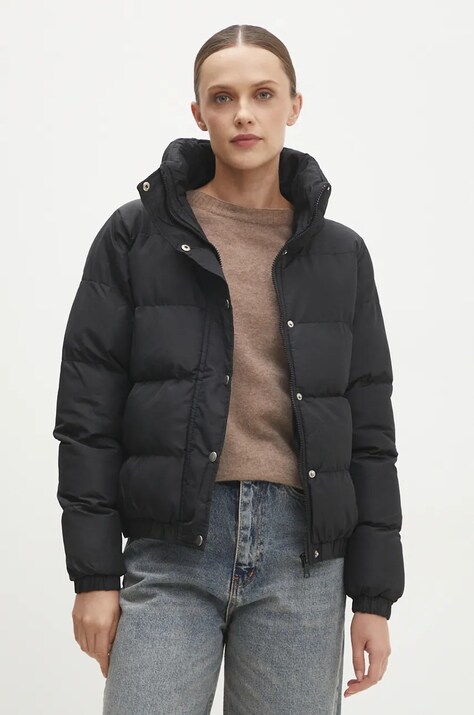 Bunda Answear.LAB dámská, černá barva, zimní, oversize