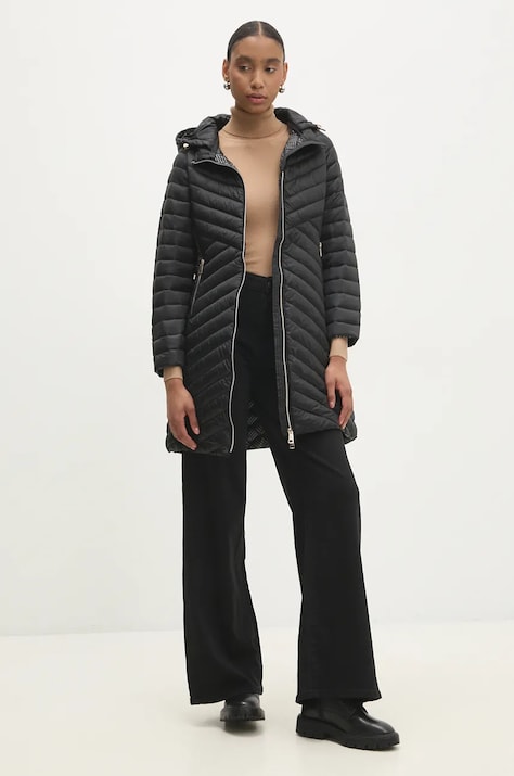 Answear Lab geaca femei, culoarea negru, de tranzitie