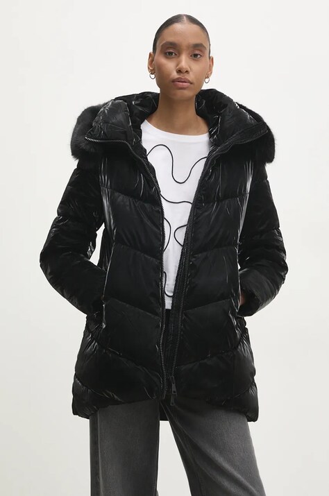 Answear Lab geaca femei, culoarea negru, de iarna