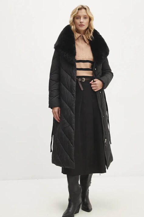 Answear Lab geaca femei, culoarea negru, de iarna