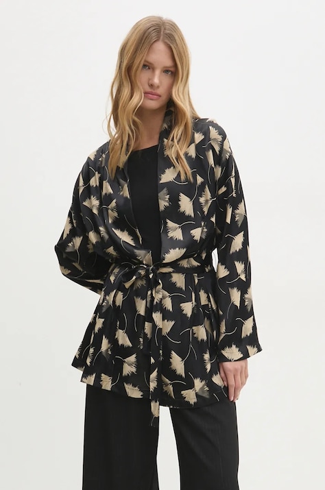 Пиджак Answear.LAB цвет чёрный oversize узор