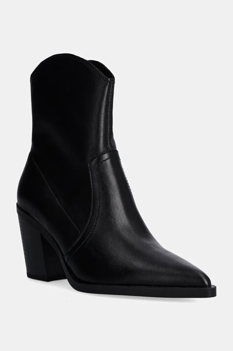 Черевики Answear Lab жіночі колір чорний каблук блок