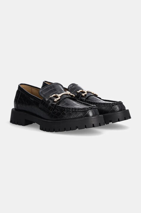 Answear Lab mocasini femei, culoarea negru, cu toc plat