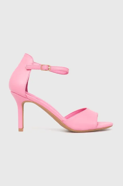 Answear Lab sandały kolor różowy