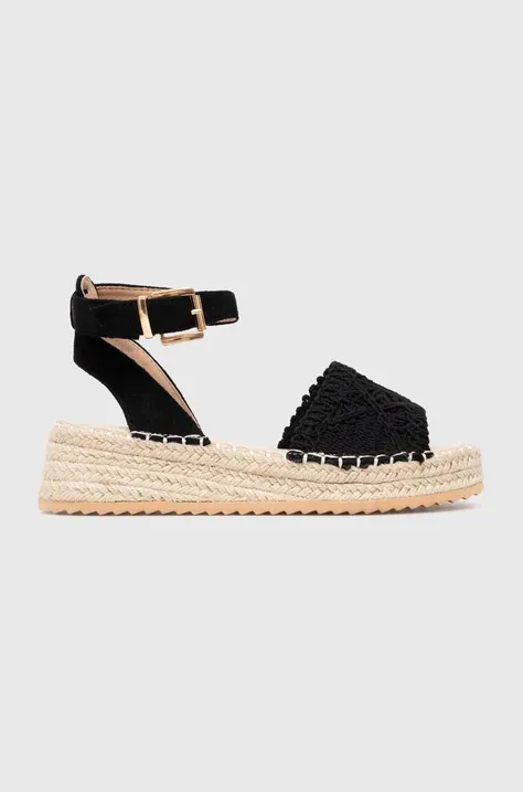 Sandale Answear Lab za žene, boja: crna, s platformom
